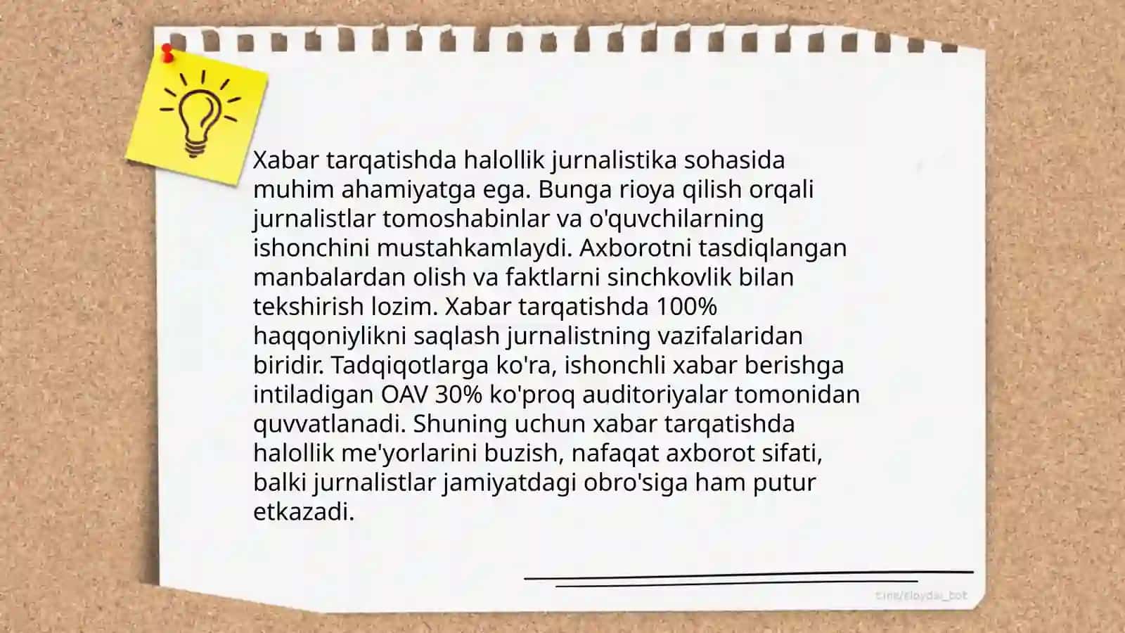 Axloqiy jurnalistika me'yorlari 4
