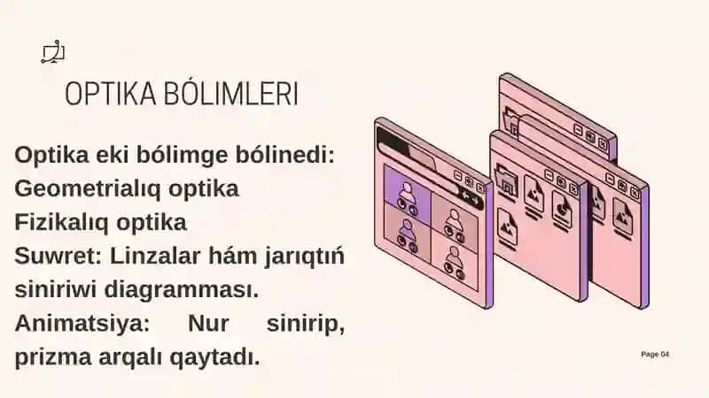 Optikalıq oqıwshı daʼstuʼrler 4
