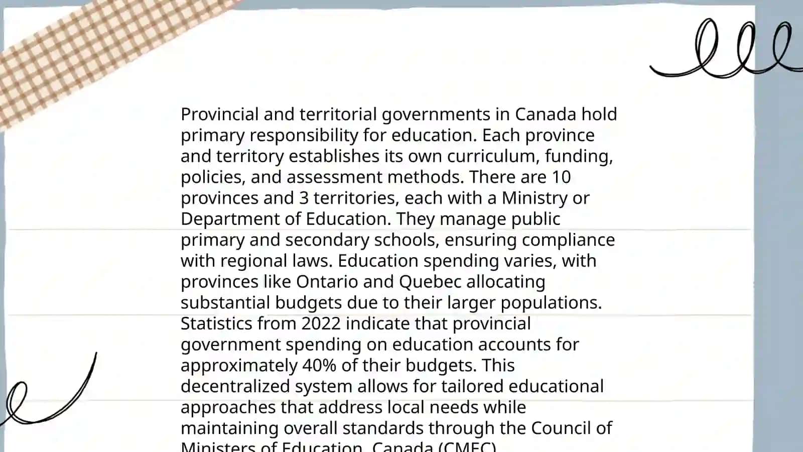 Overview of Canada's Education System 4