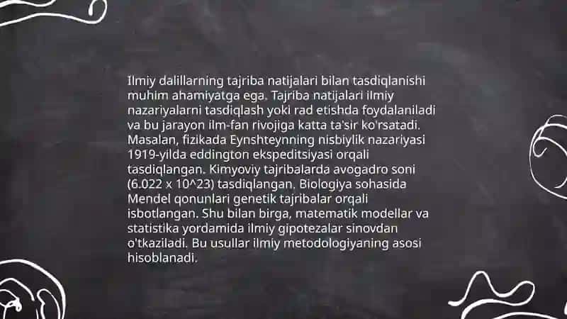 Ilmiy dalillarni tadqiqotdagi o'rni 4