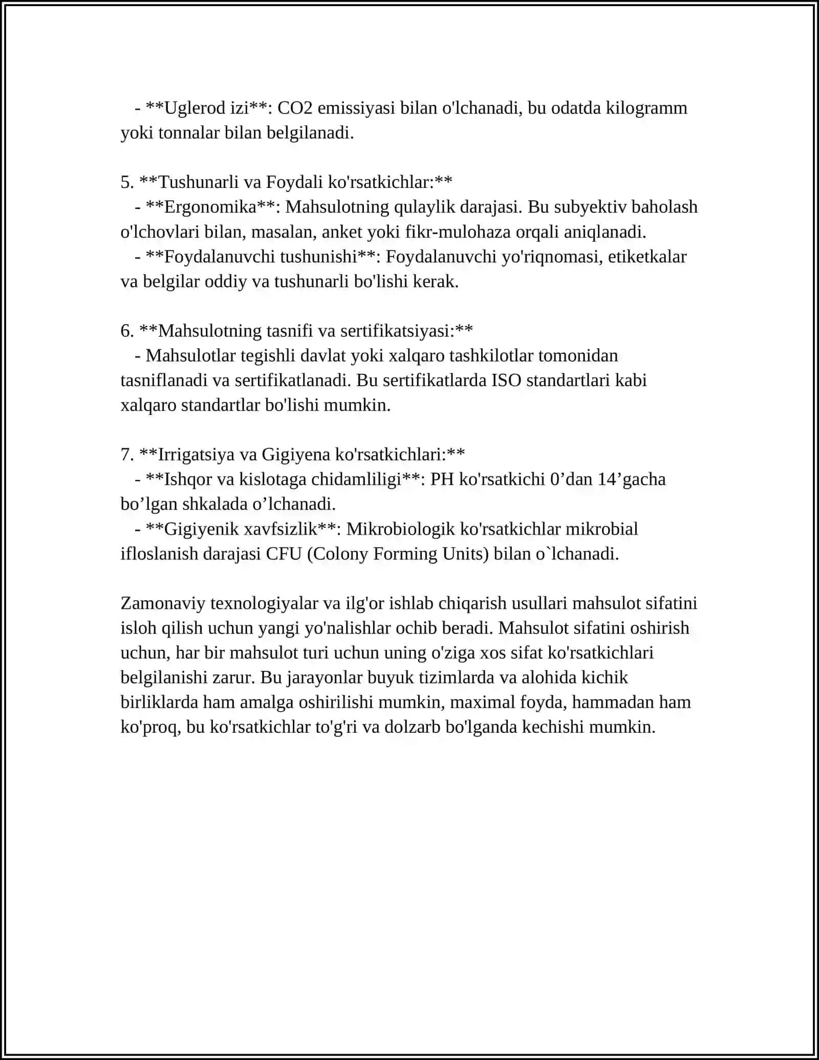 PARFYUMERIYA KOSMETIKA TOVARLARNING ISHLAB CHIQARISHGA VA SIFATNI NAZORAT QILISHDAGI ME'YORIY XUJJATLAR 4