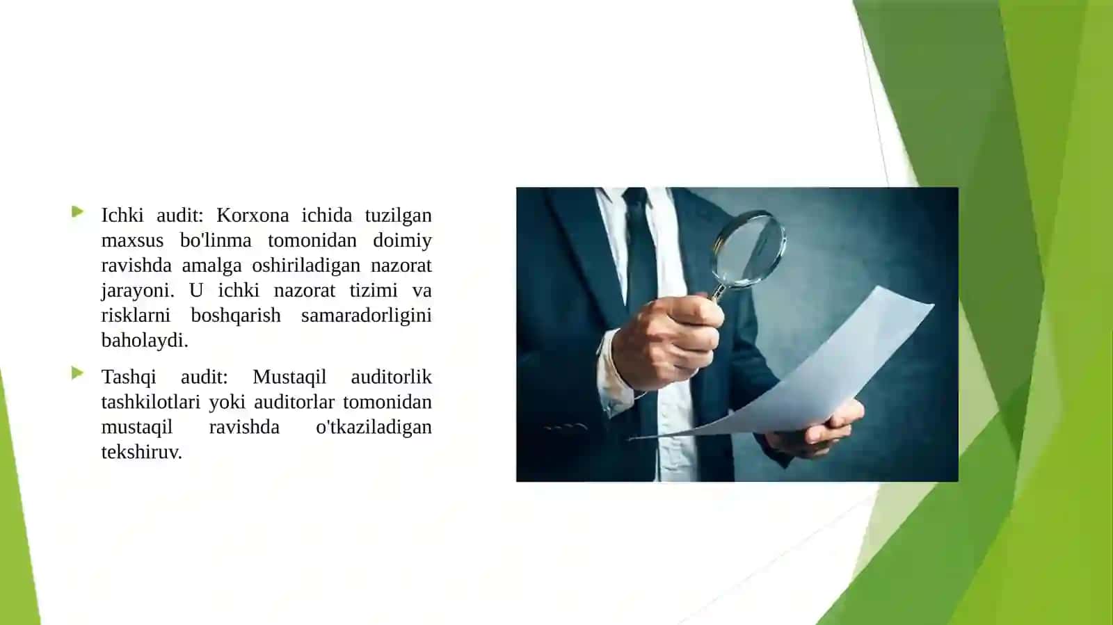 Audit turlari va funksional tasnifi 4