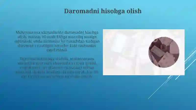 Mehmonxona xizmatlari buxgalteriyasi 4