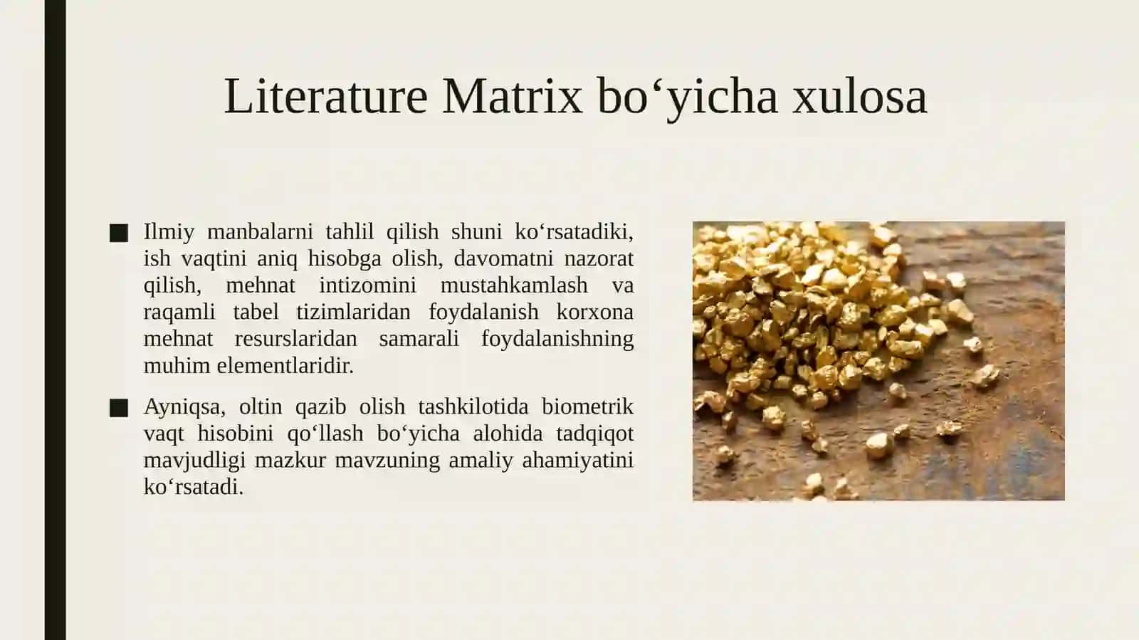 Tilla konida tabelchi faoliyatida ish vaqtini hisobga olish samaradorligini va mehnat intizomi nazoratini oshirish usullarini baholash 4