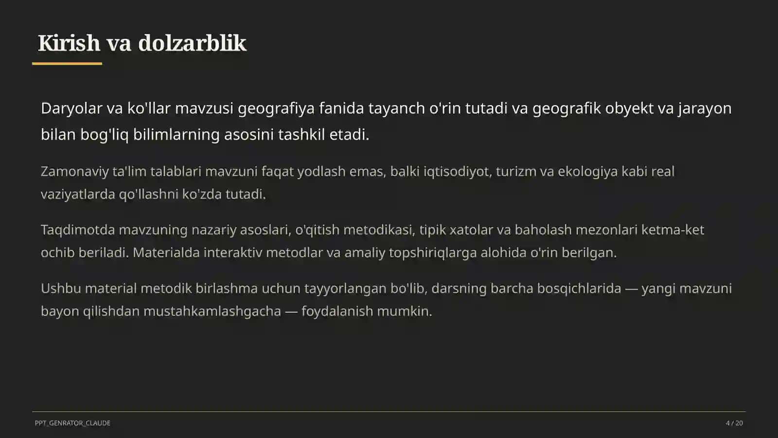 Daryolar va ko'llar (6-sinf) 4