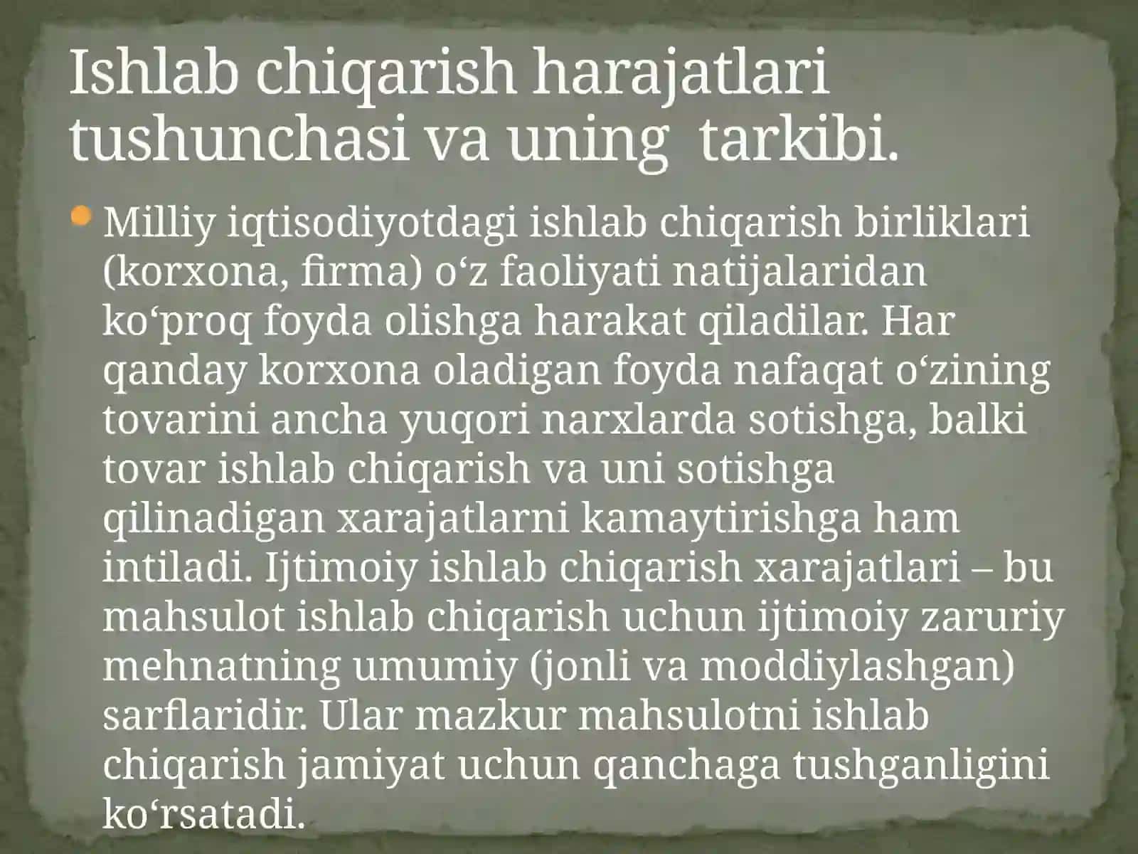 Korxonaxarajatlarivafoydasi 4