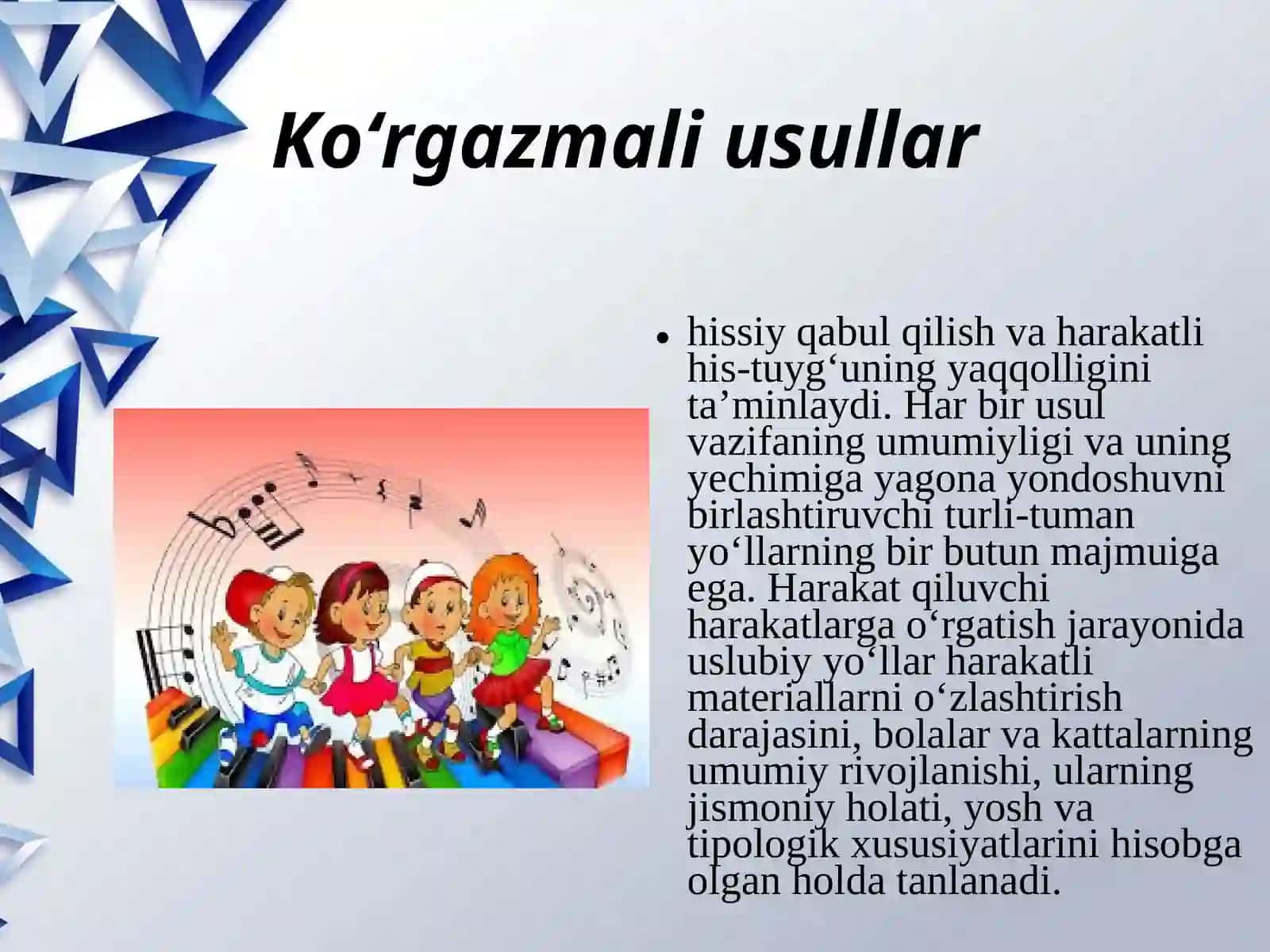 Logopedik ritmika da qo’llaniladigan usullar 4