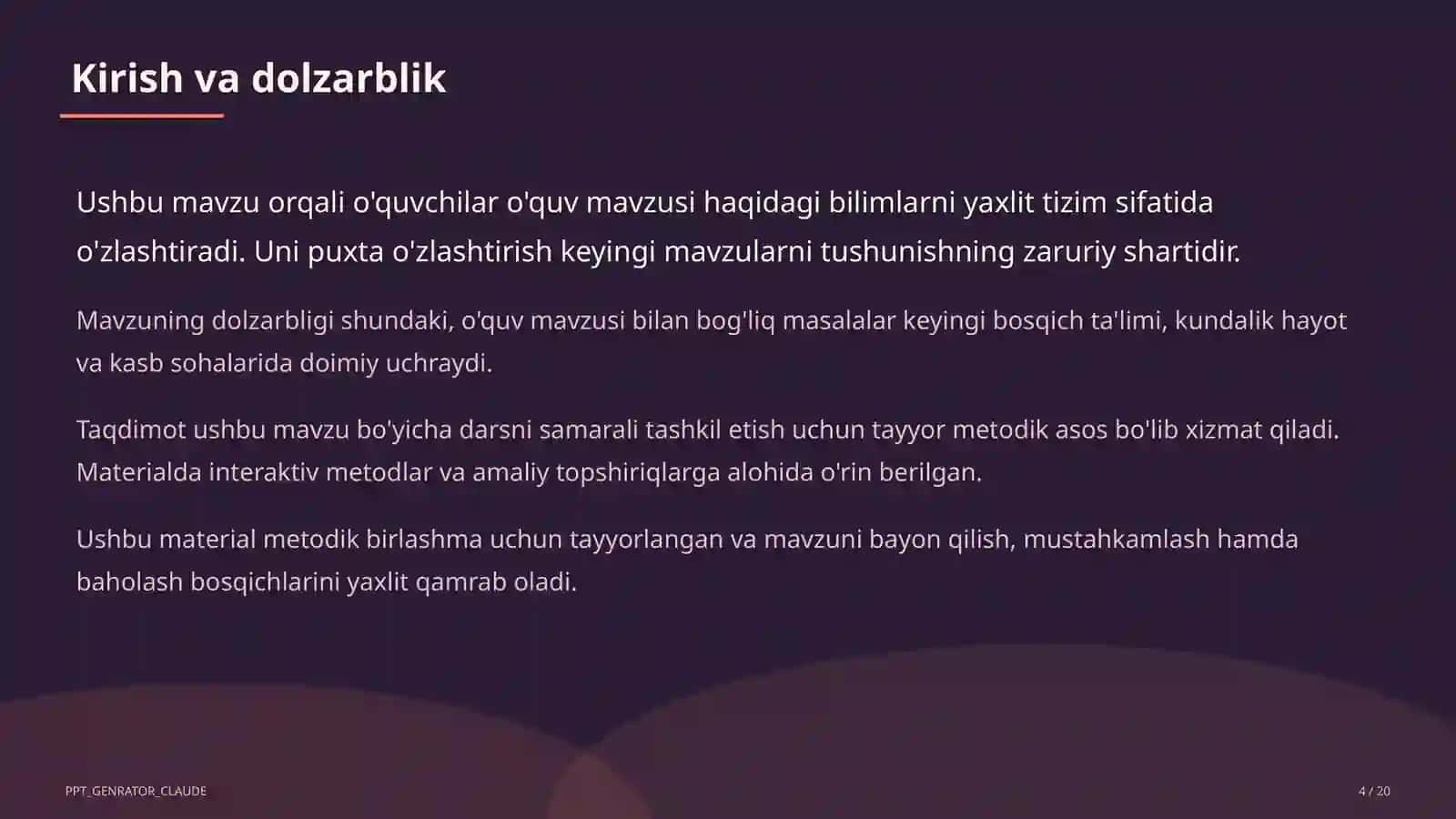 Iqtisodiyot va biznes - 9-11-sinflar uchun yangi fan: mazmuni va dars misollari 4
