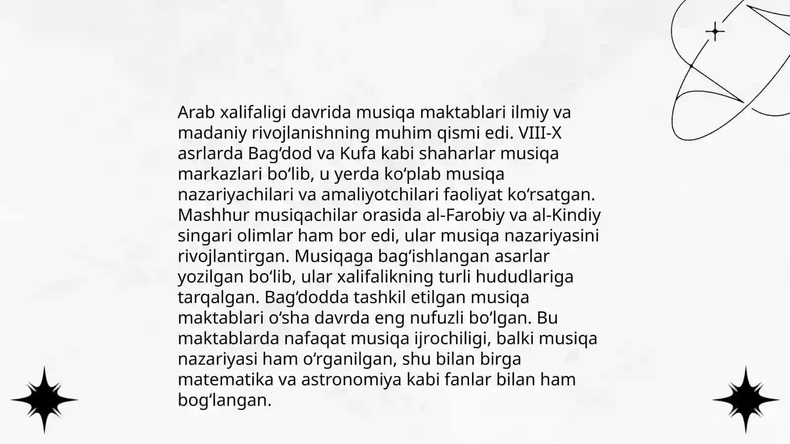 Arab xalifaligi davrida musiqa ma'daniyati 4