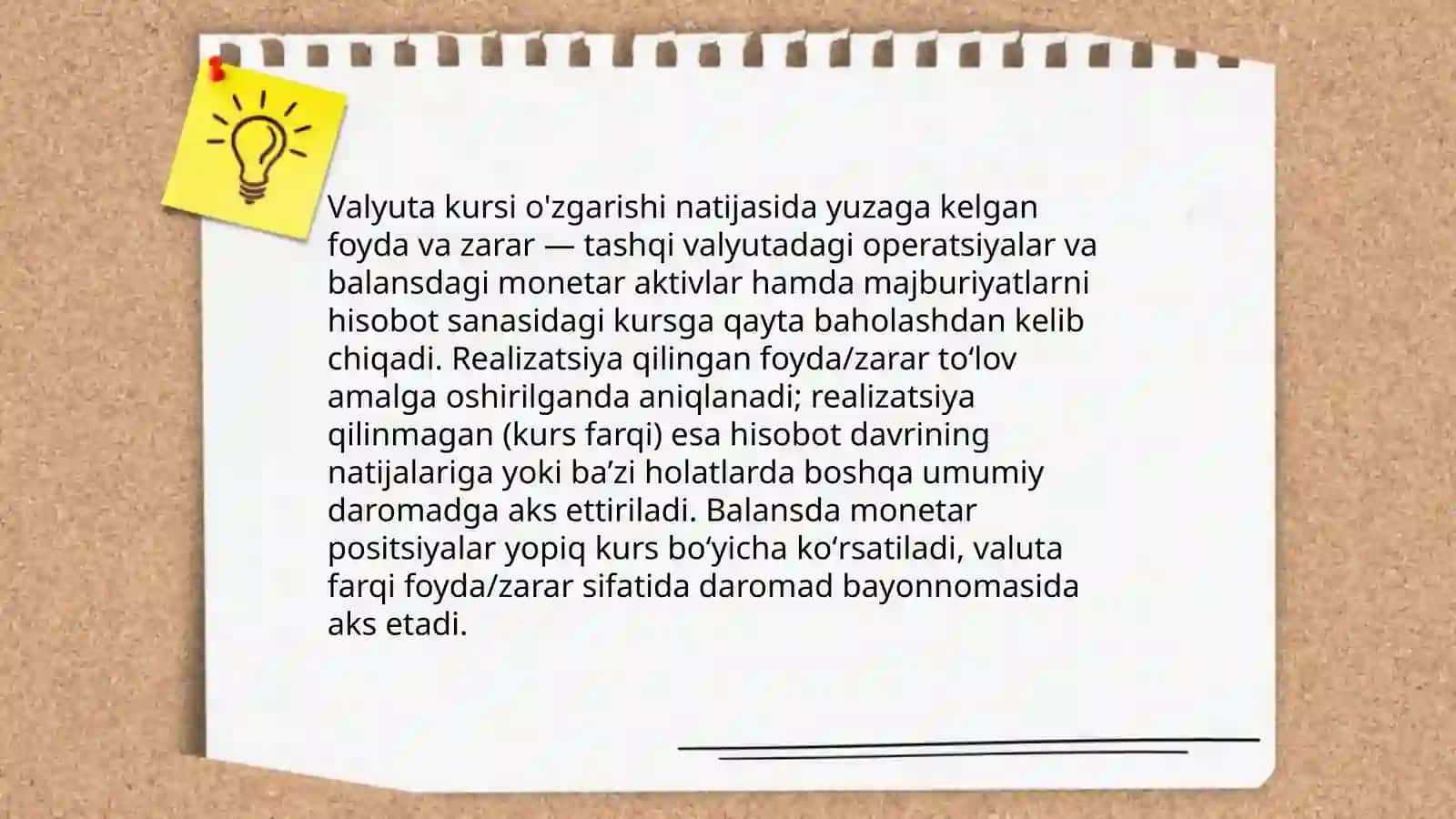 Valyuta kursi o'zgarishi va uning moliyaviy hisobotlarga ta'siri 4