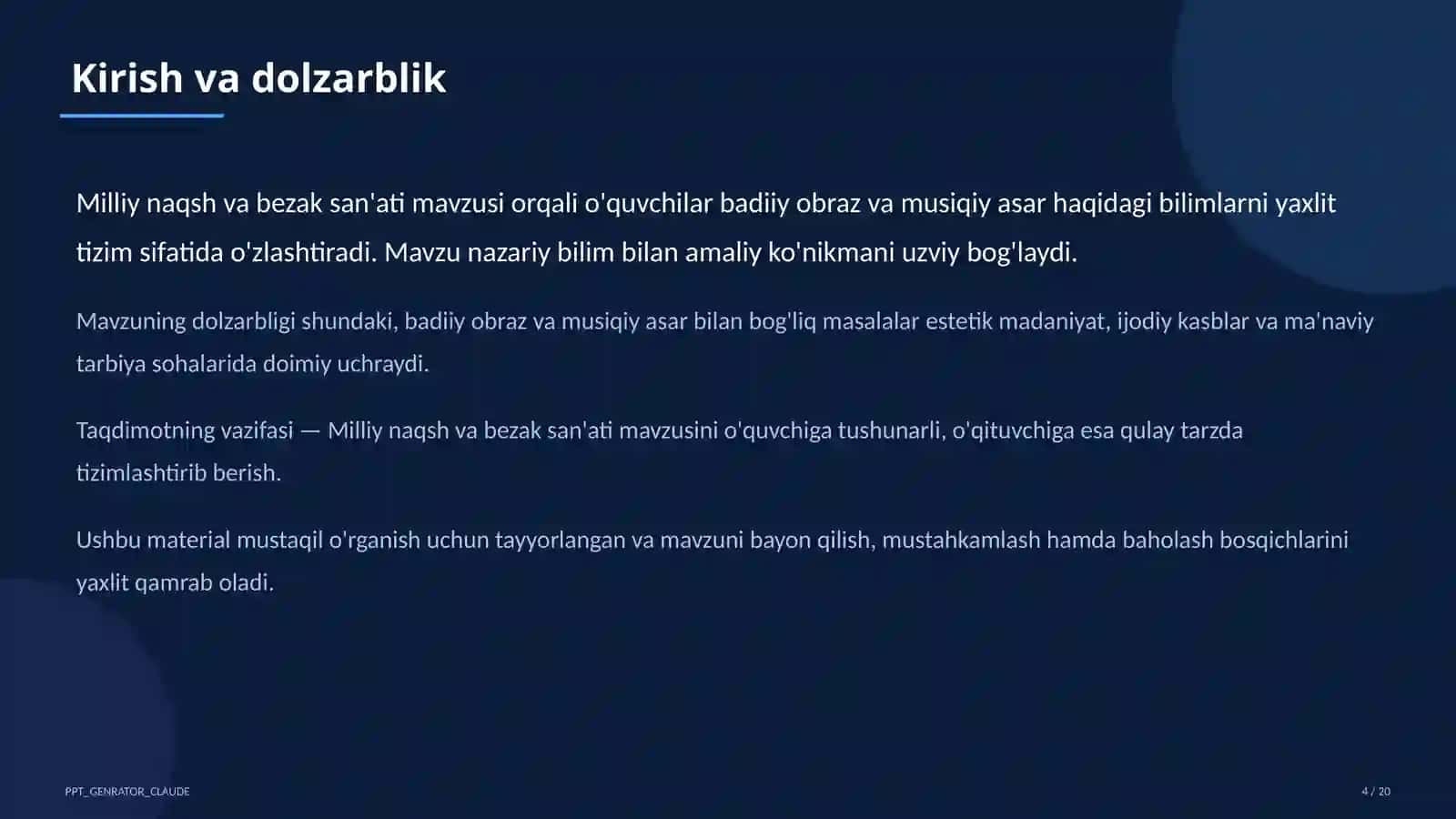 Milliy naqsh va bezak san'ati (3-sinf) 4