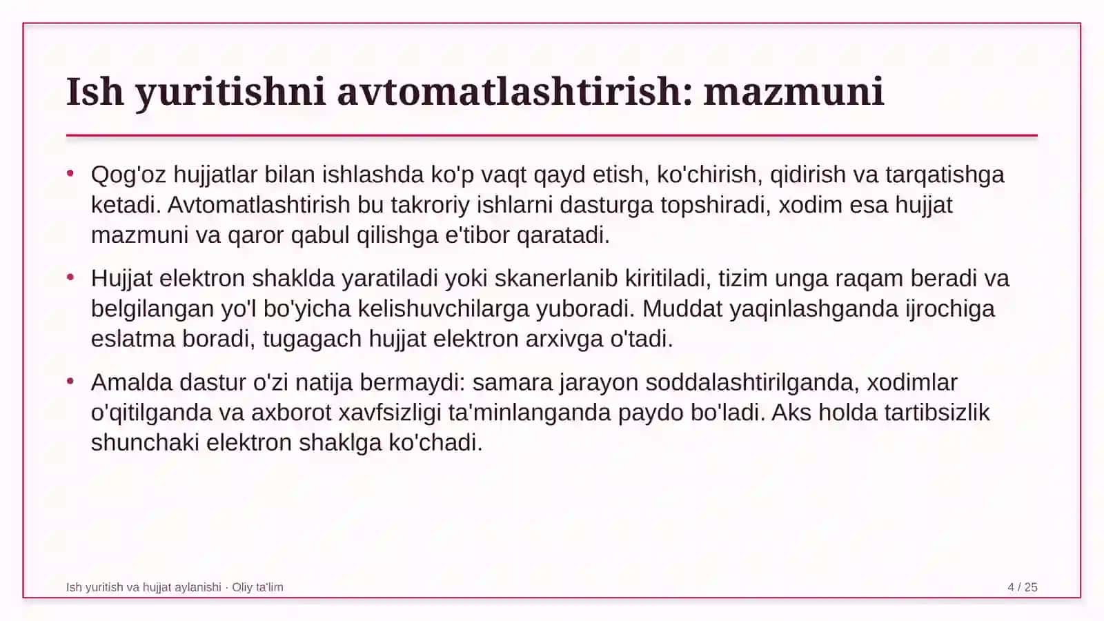 Dasturiy mahsulot kompaniyalarida ish yuritishni avtomatlashtirish 4