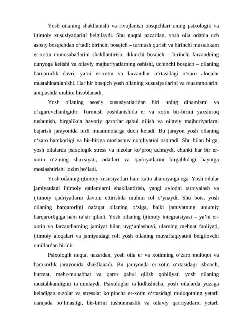 Yosh oila muammolari 4