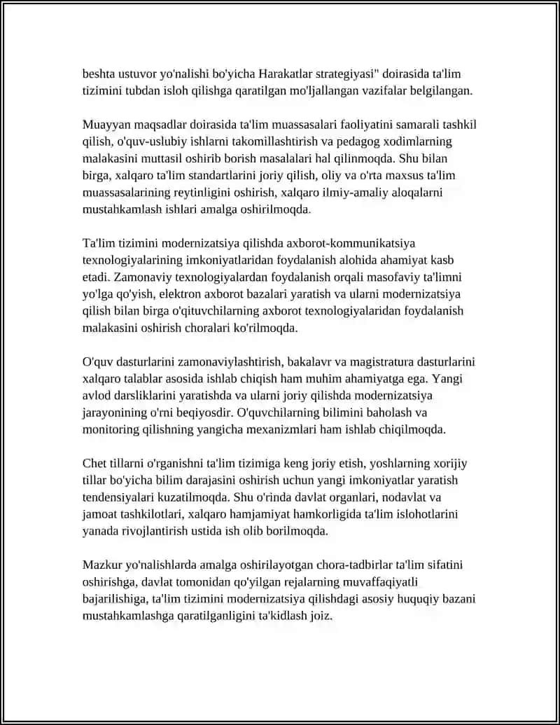 TA'LIM QONUNCHILIGI MODERNIZATSIYASI 4