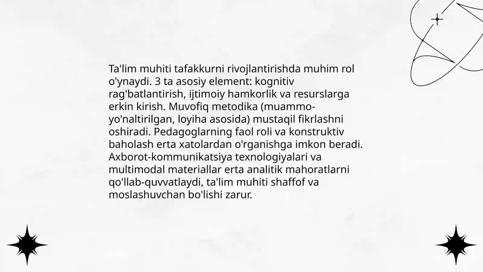 Tafakkur va mustaqil fikrlash shart sharoitlari. Tafakkur operatsiyalari va mantiqiy shakllari 4