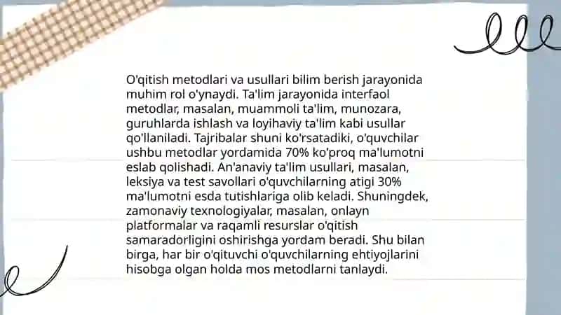 Ta’lim shakli va uni tashkil etish tushunchasi 4