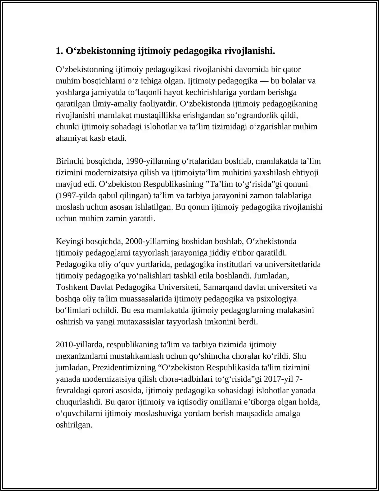 IJTIMOIY PEDAGOGIKA RIVOJLANOSHING MADANIY TARIXIY ASOSLARI 4