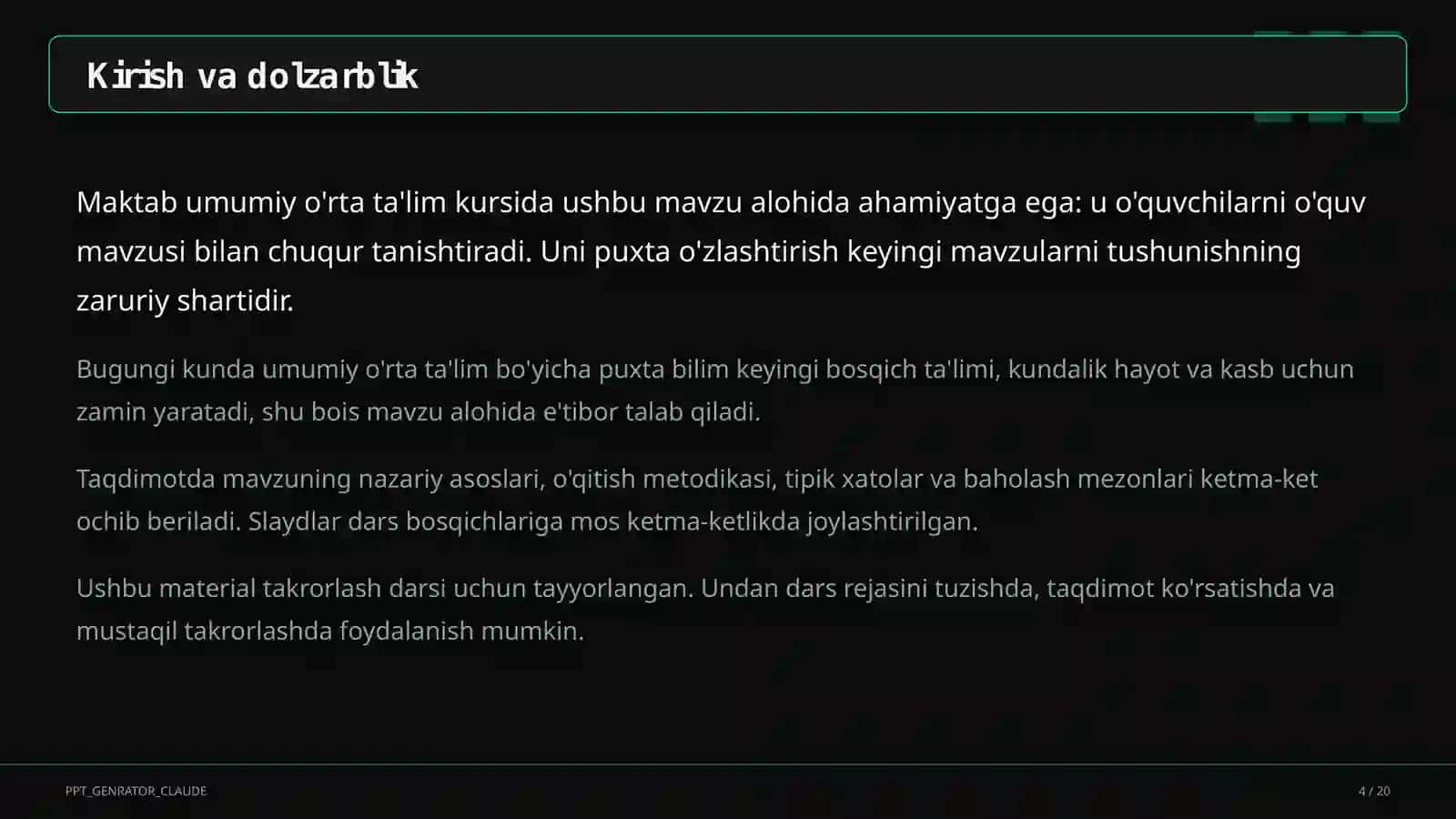 Iqtisodiyot va Biznes 4