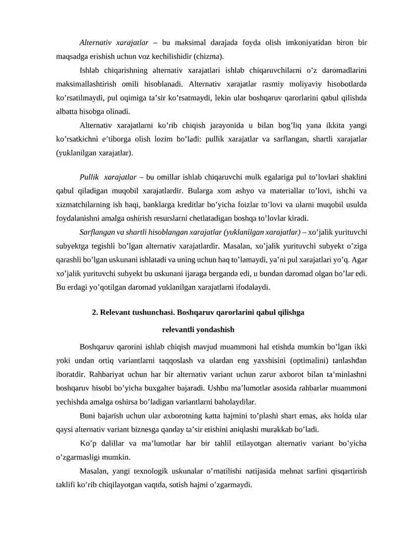 Boshqaruvchilik va qaror qabul qilish 4