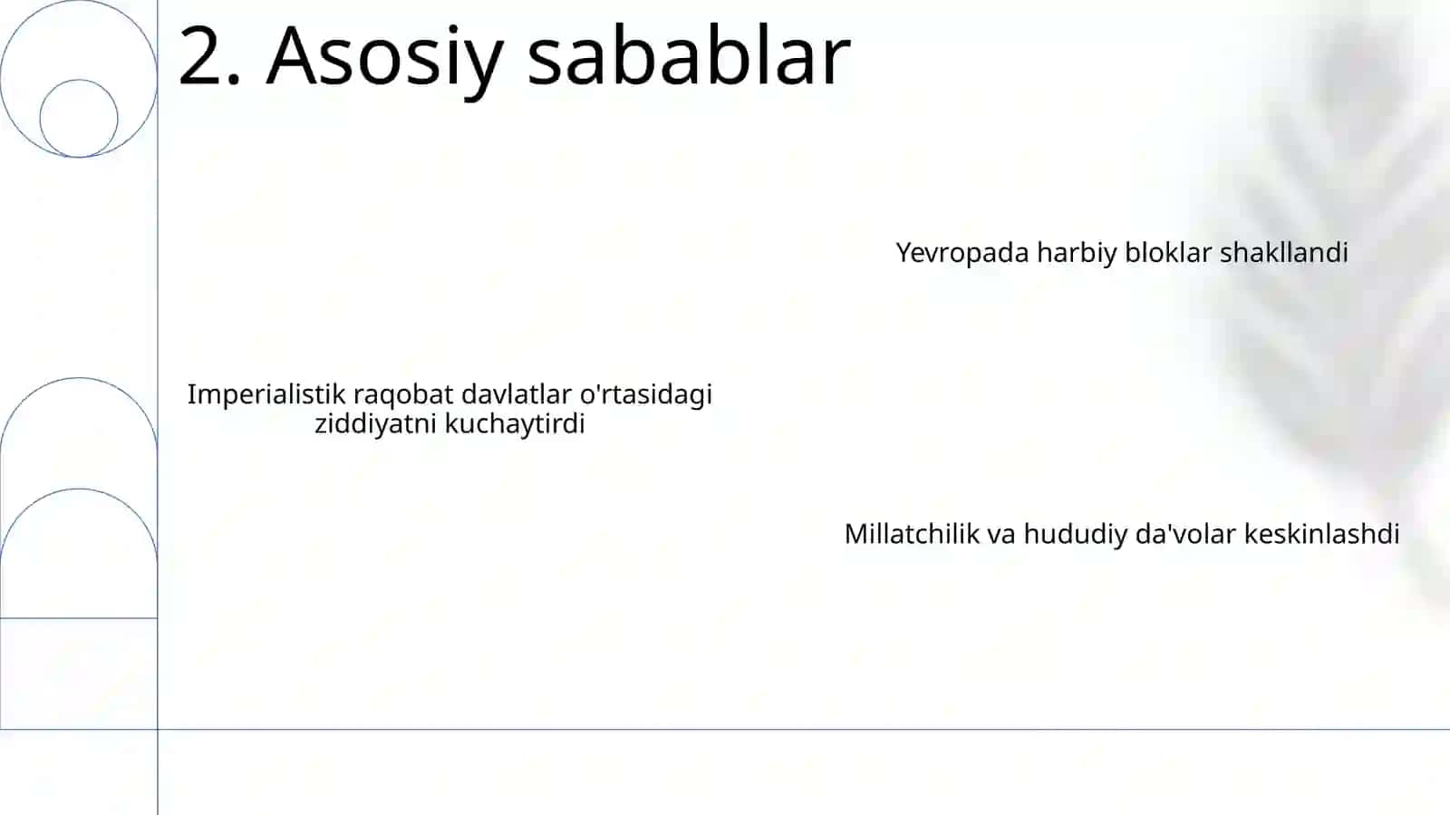 Birinchi jahon urushining kelib chiqish sabablari va oqibatlari 4