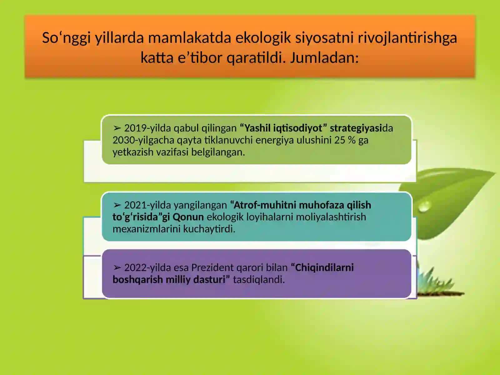 Atrof muhitni muhofaza qilishga yoʻnaltirilgan investitsiyalar 4