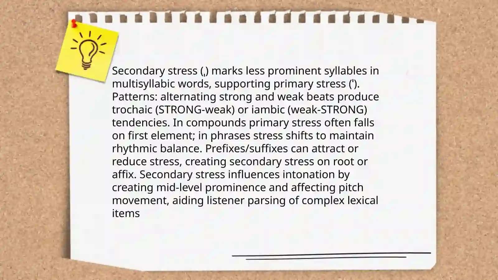 Word presentation and intonation patterns 4