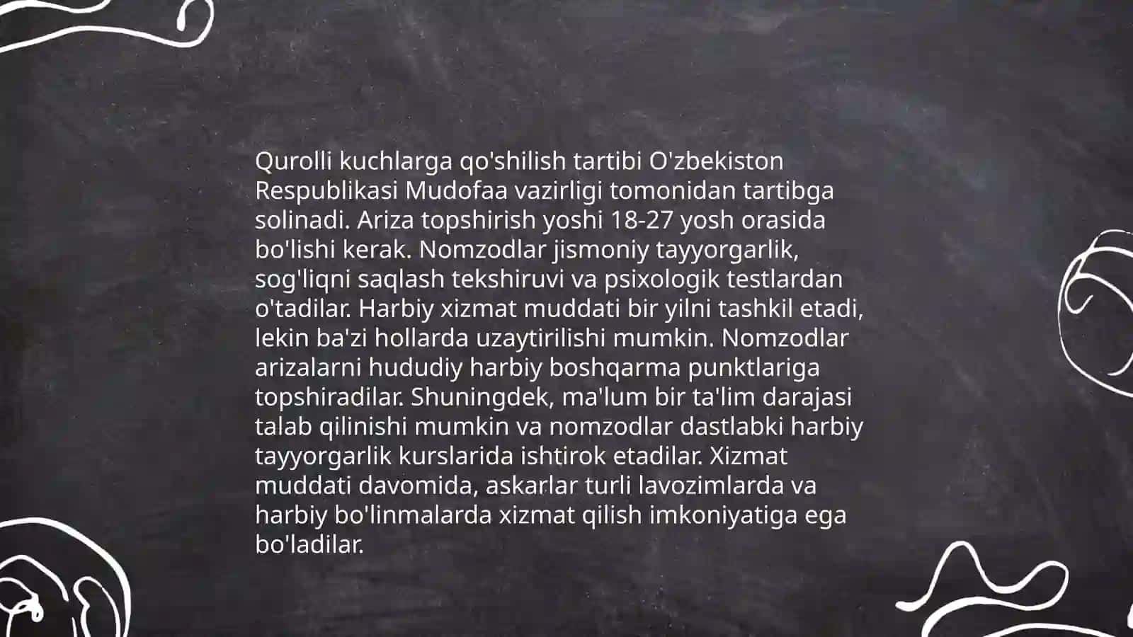 Askarlarning majburiyatlari 4