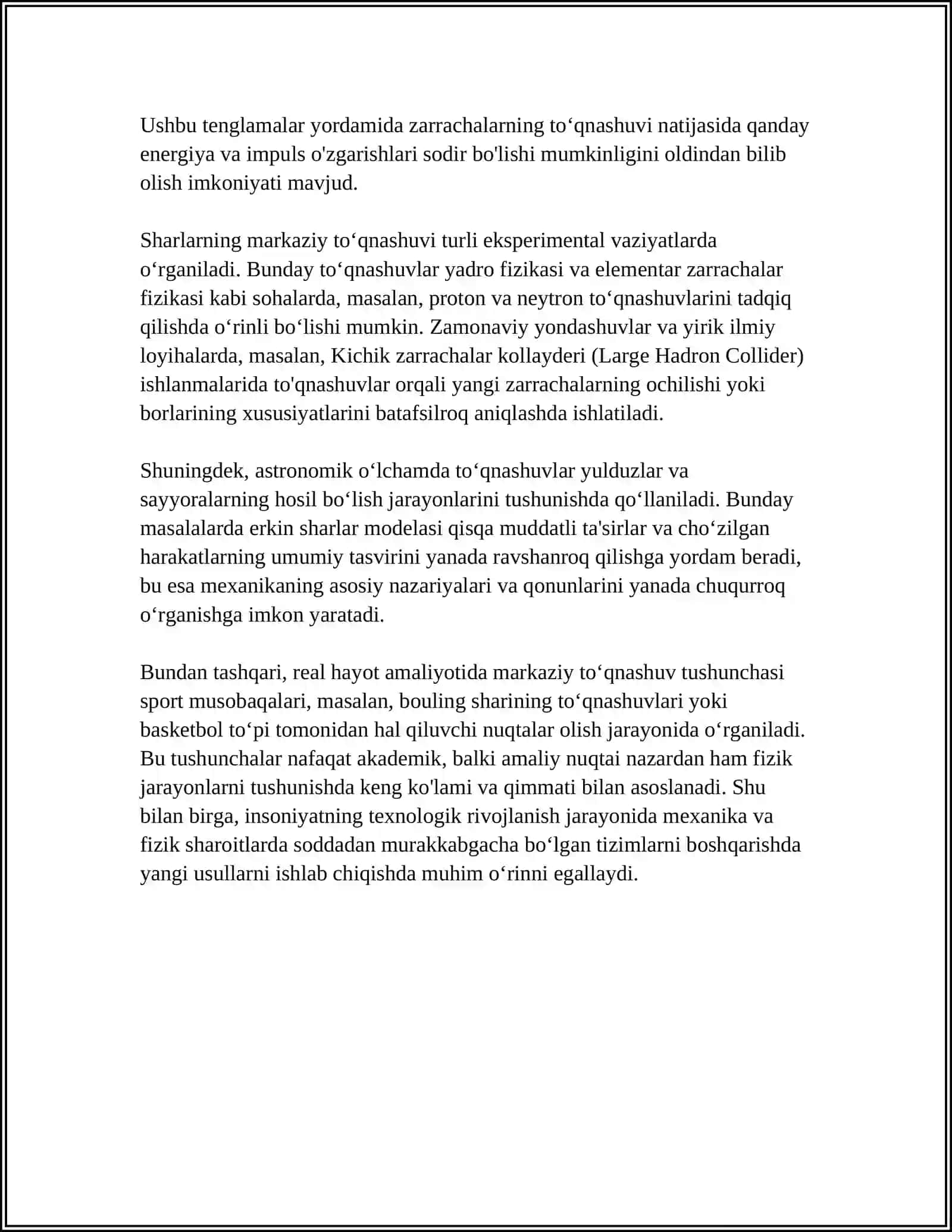SHARLARNING MARKAZIY TOʻQNASHUVI 4