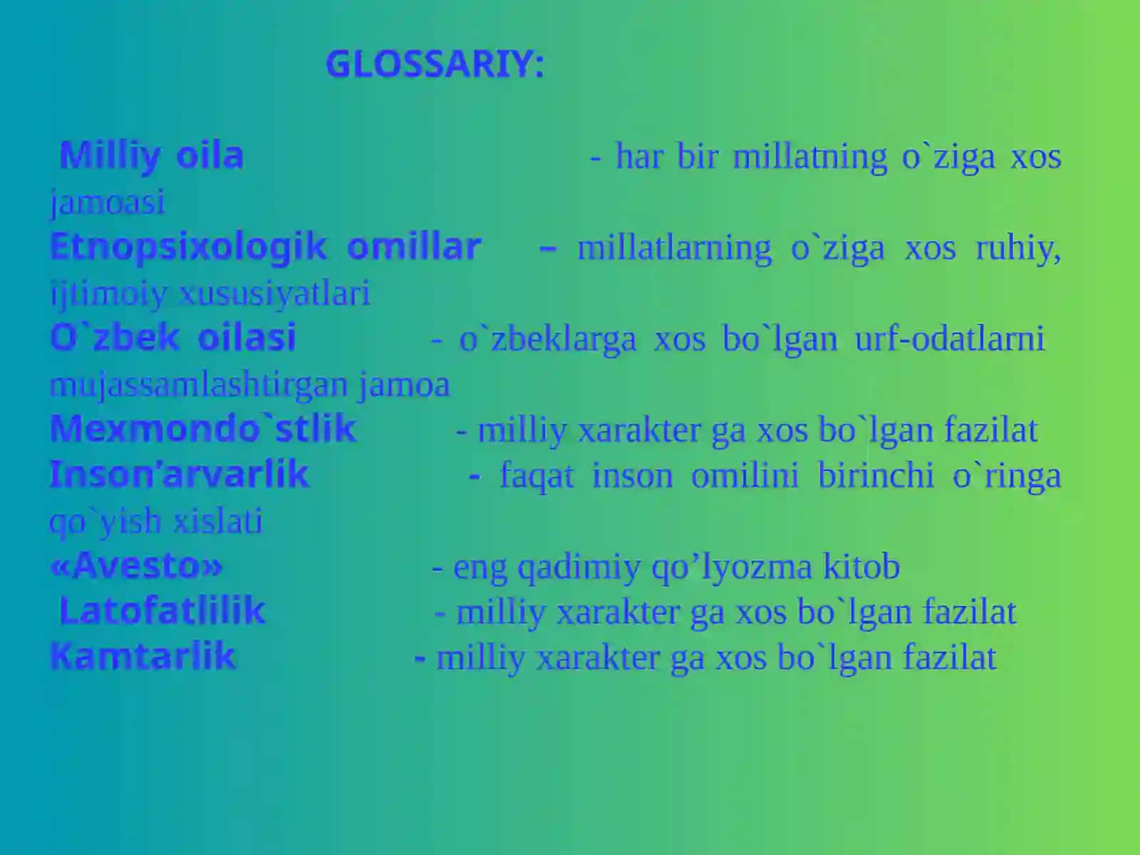 OILA VA OILAVIY MUNOSABATLAR BORASIDAGI QARASHLAR 4