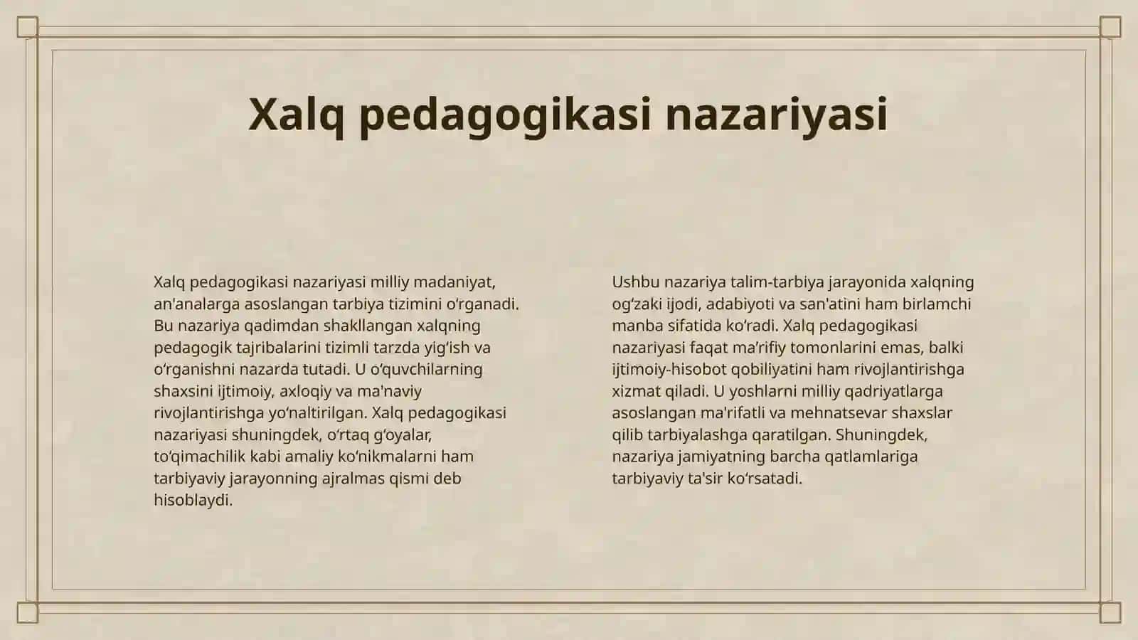 XALQ PEDAGOGIKASI MANBALARIDA MEHNATSEVARLIK TARBIYASI 4
