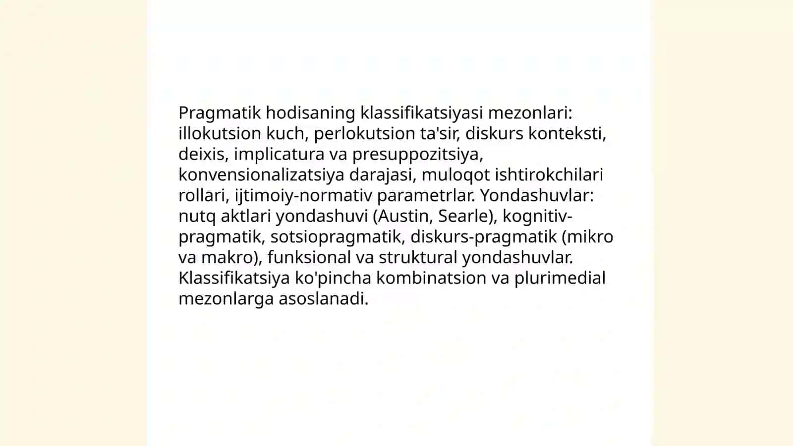 Pragmatik hodisa tushunchasi va uning turlari 4