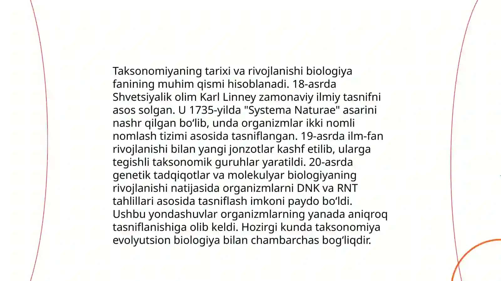 Taksonomiya usullarini va tajriba berilganlarini boshlang'ich tahlili 4