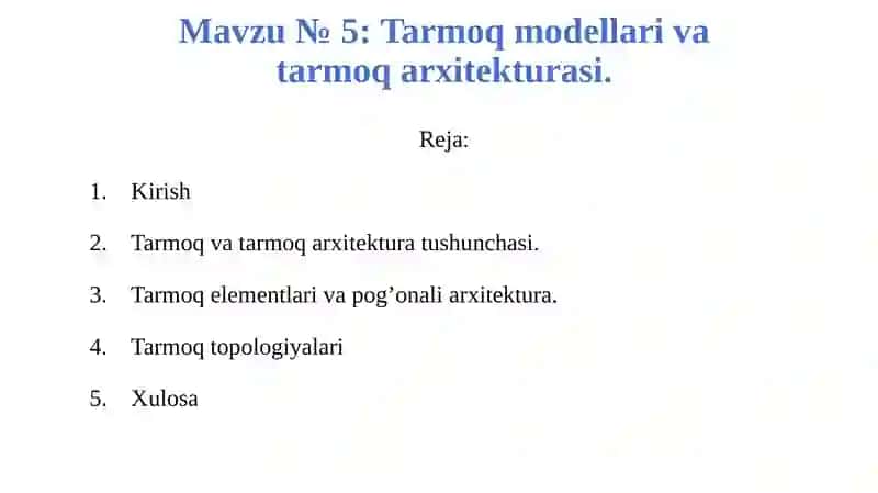 Kompyuter tarmoqlari 4