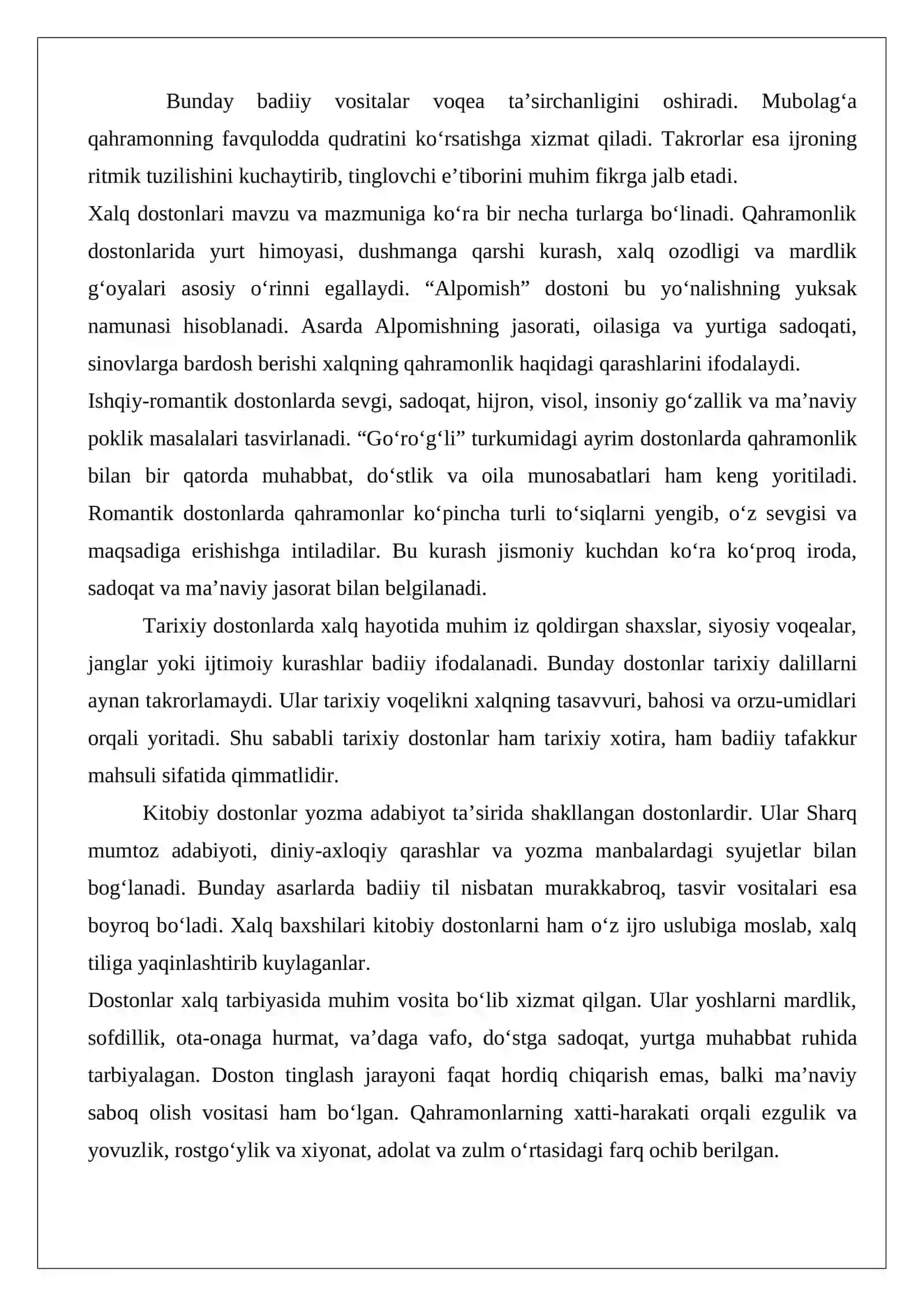 Xalq dostonlari va epik musiqiy meros: baxshichilik va dostonchilik an’analari 4