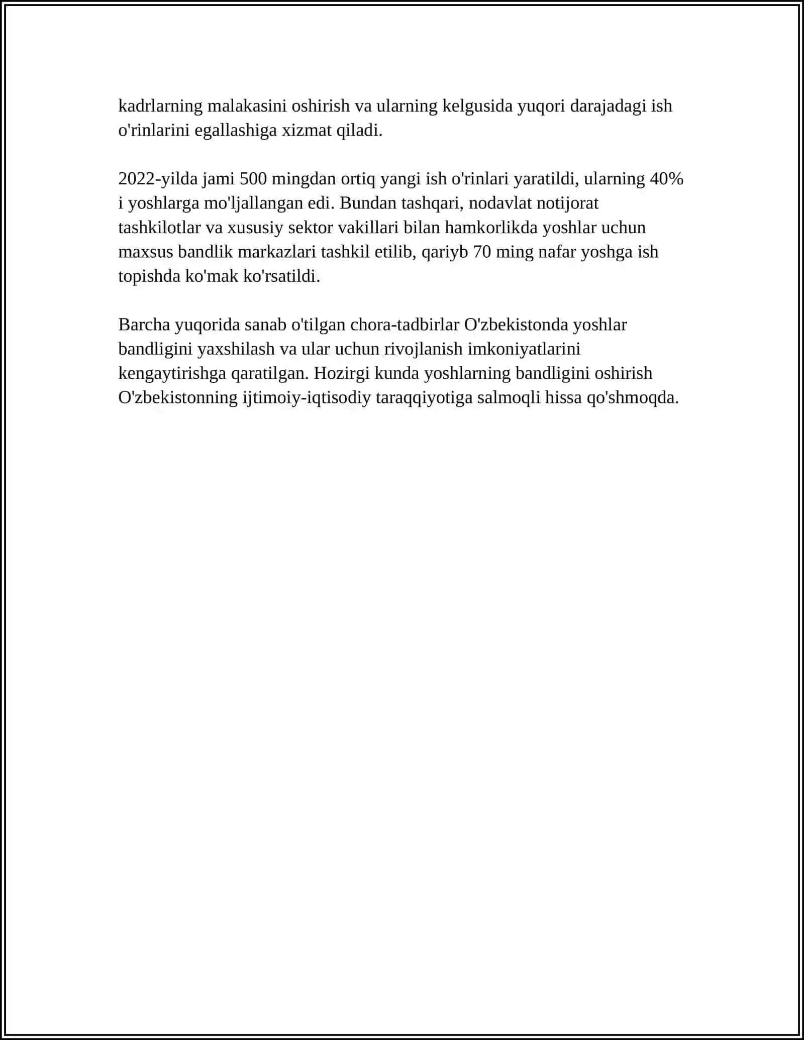 Yoshlar bandligini ta'minlash innovatsiyalari 4