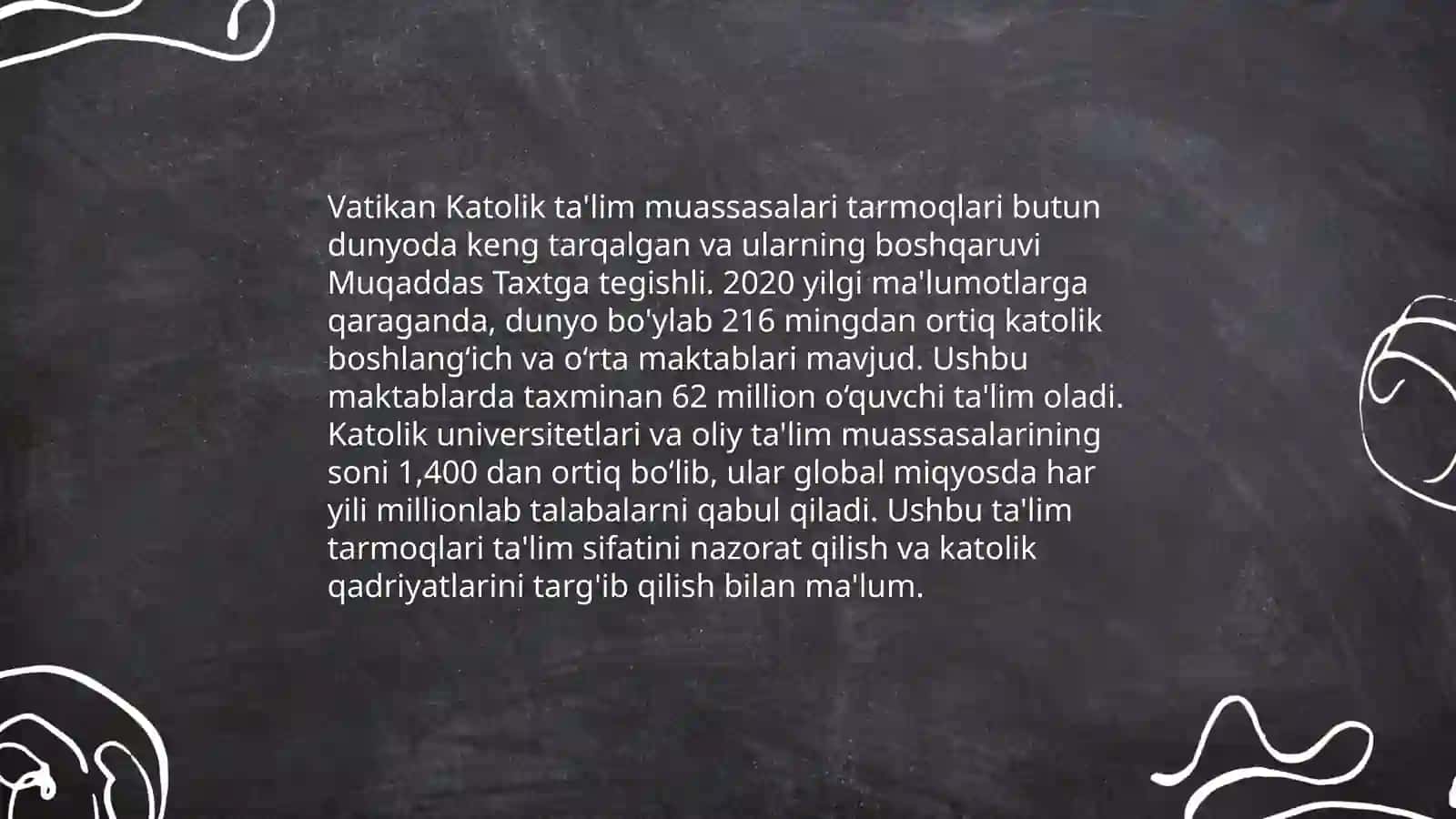 Vatikan,Moldaviya va Chili davlatlarida ta'lim tizimi 4