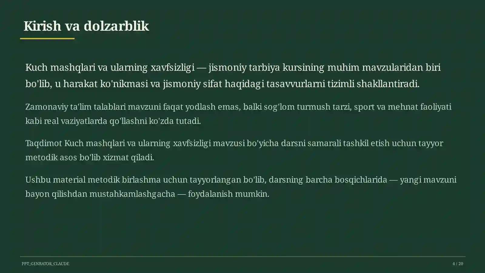 Kuch mashqlari va ularning xavfsizligi (8-sinf) 4