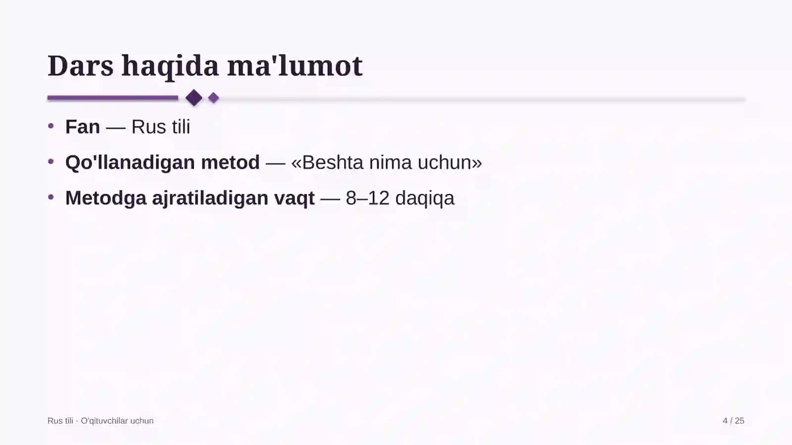 rus tili darslarida beshta nima uchun metodidan foydalanish 4560 4