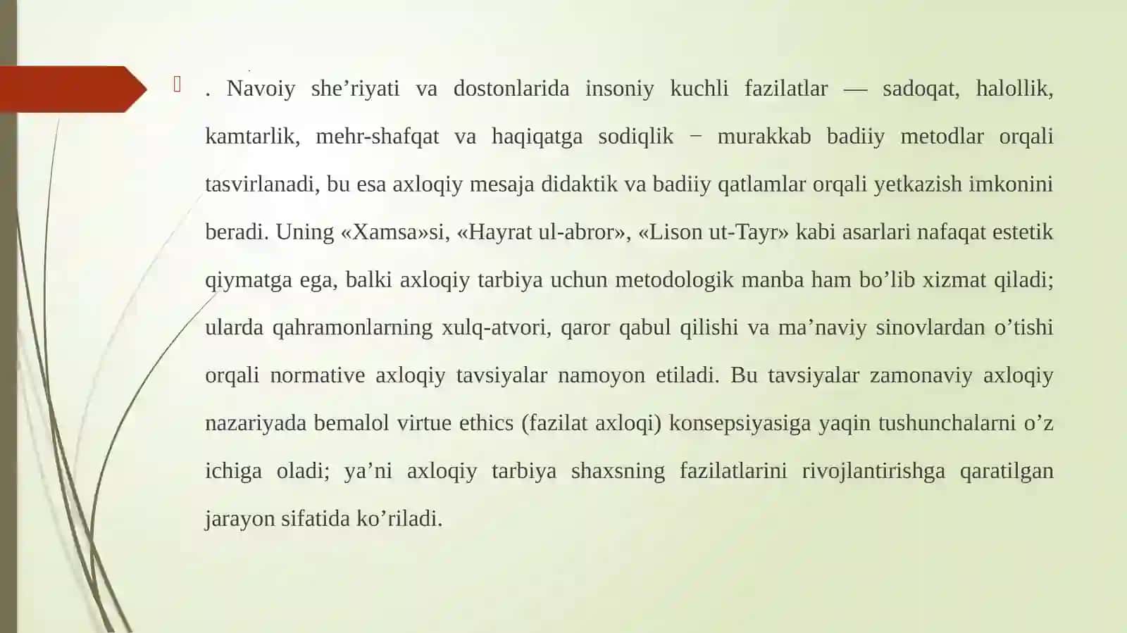 Axloqiy tarbiyada A. Navoiy merosidan foydalanish 4