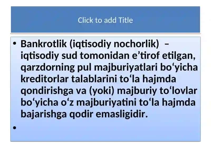 Iqtisodiy nochorlikni baholash va tahlil qilish 4