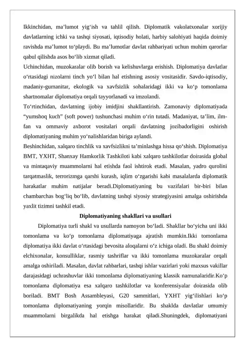 Diplomatiya va tashqi siyosat tushunchasi 4
