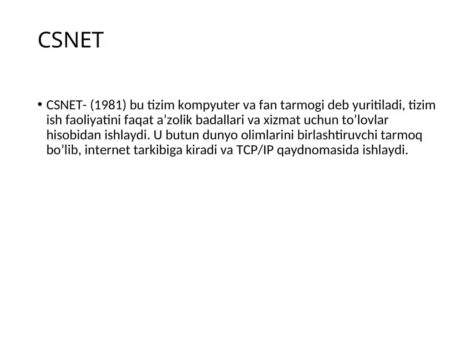 KOPYUTER TARMOQLARI BU 4