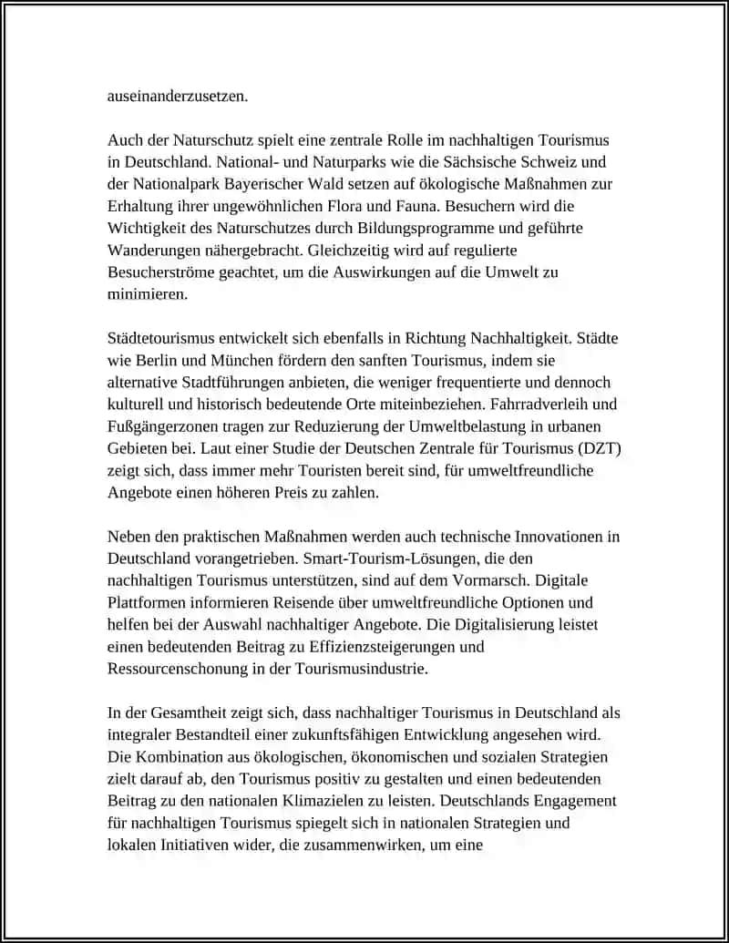 Nachhaltiger Tourismus in Deutschland 4