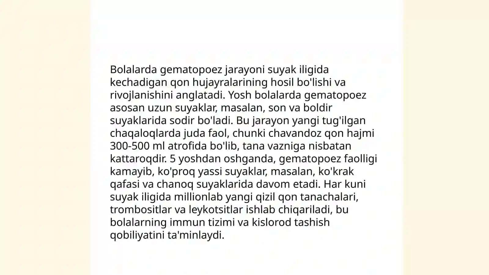 Bolalarda qon yaratish tizimi anatomo-fiziologik xususiyatlari 4
