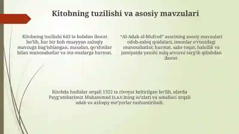 Al-Adab al-Mufrad 4