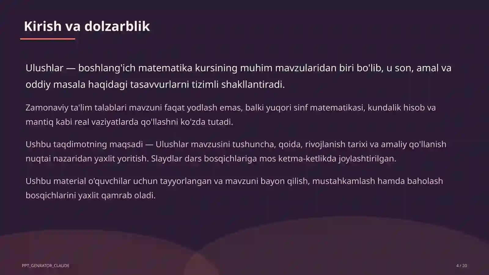Ulushlar (3-sinf) 4