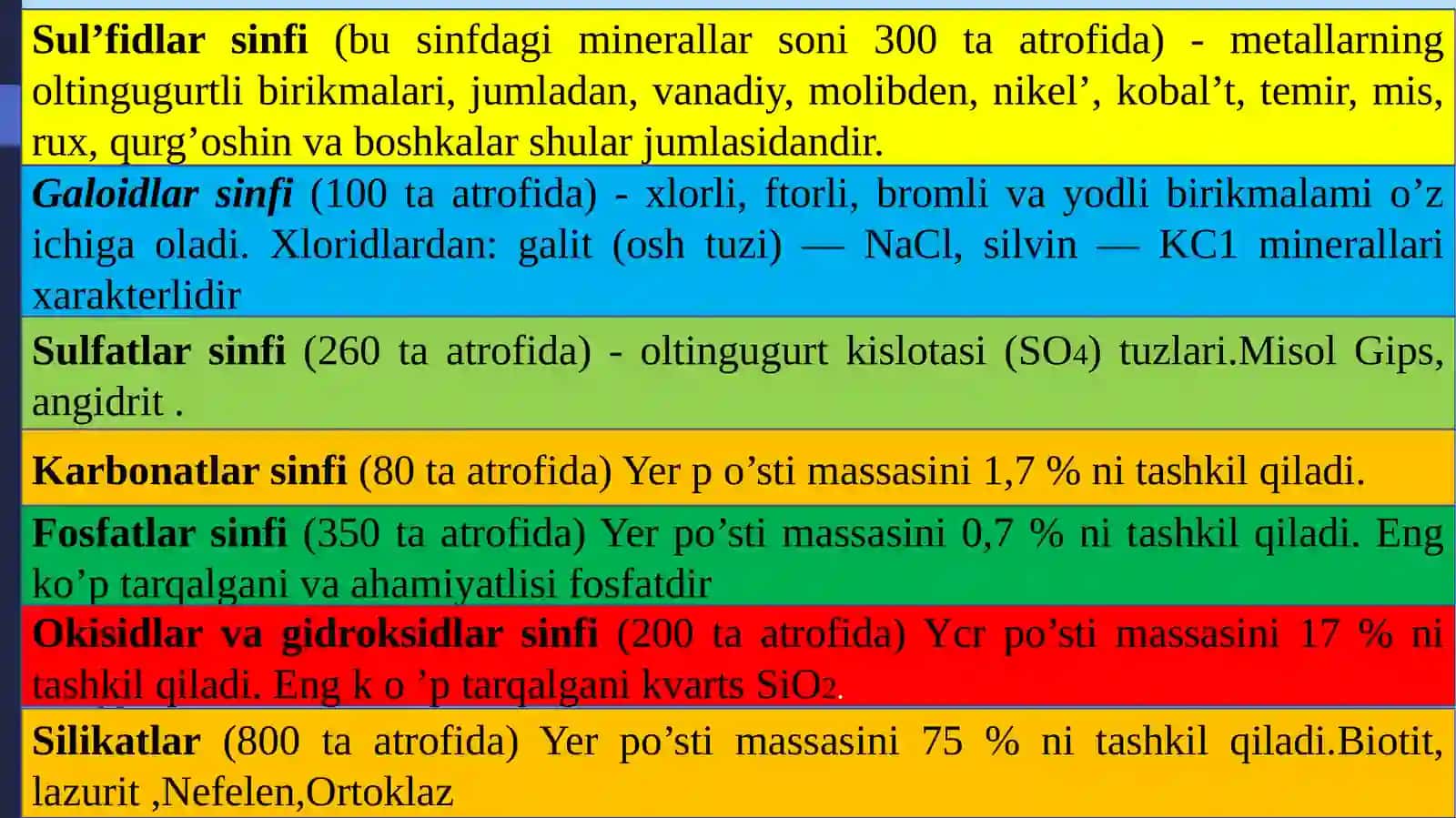 Tog‘jinslari.Yerpo‘stidagi ekzogen va endogenjarayonlar 4