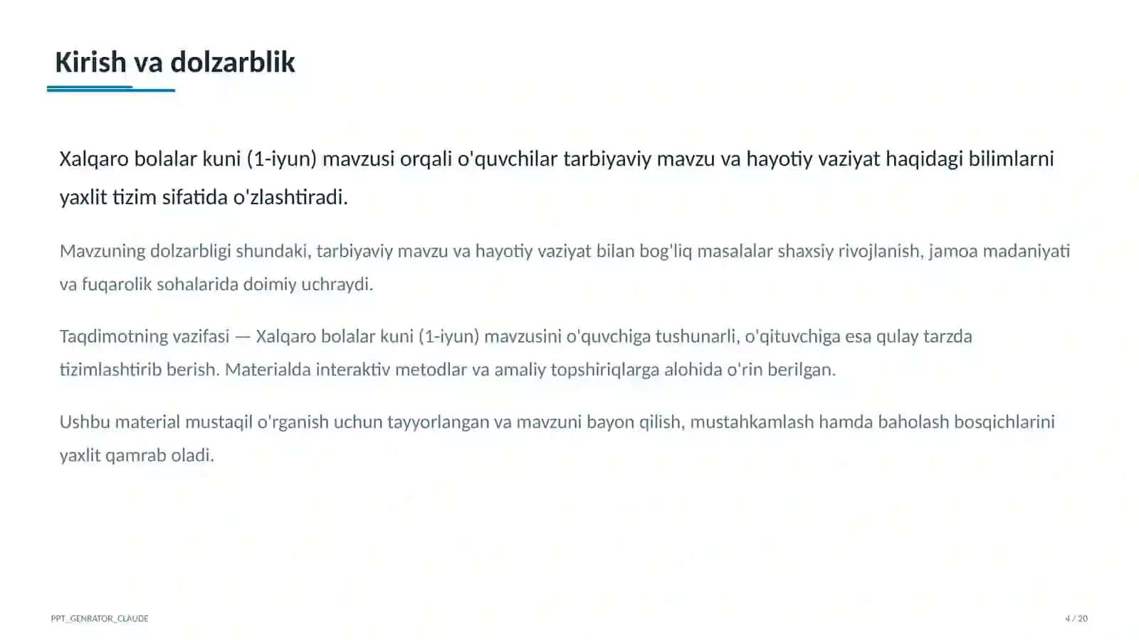 Xalqaro bolalar kuni (1-iyun) 4