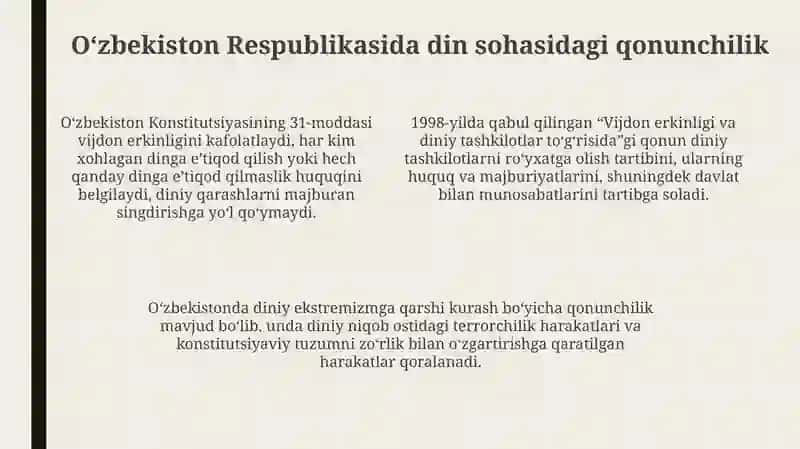 O'zbekistonda diniy tashkilotlar 4