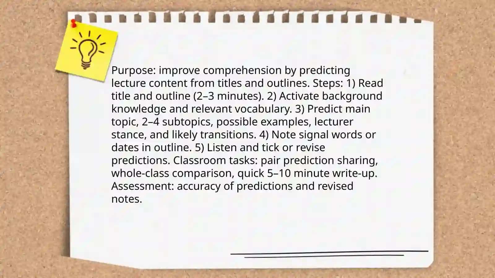 Mini teaching practicing academic listening tasks 4